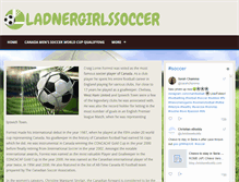 Tablet Screenshot of ladnergirlssoccer.ca